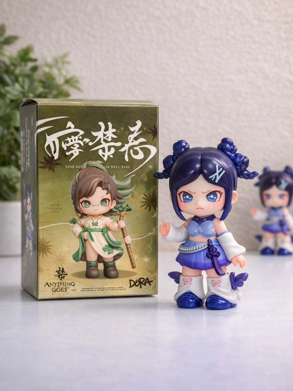 DORA Designer Toy Blind Box Figure Blue Purple Girl w/ Box